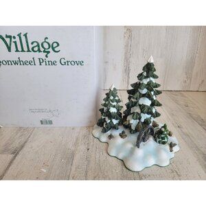 Dept 56 Wagonwheel Pine Grove 52617 snow village accessory Xmas